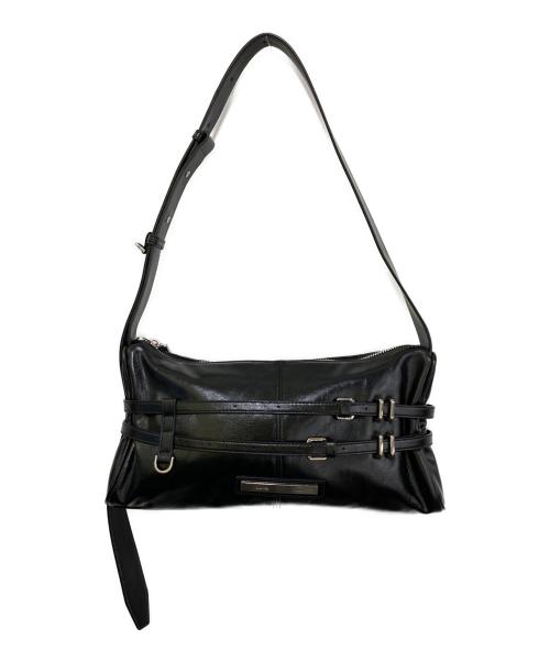 Matin Kim（マーティン・キム）Matin Kim (マーティン・キム) DOUBLE BELTED STRAP MINI BAG ブラックの古着・服飾アイテム