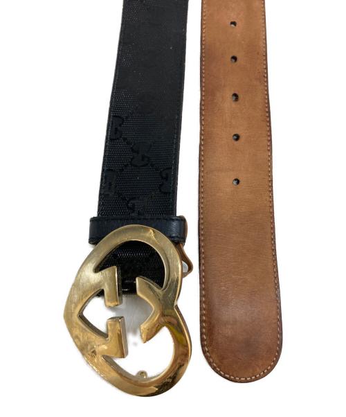 GUCCI（グッチ）GUCCI (グッチ) ラブリー グッチシマ ベルト　245856 ブラック サイズ:80-32の古着・服飾アイテム
