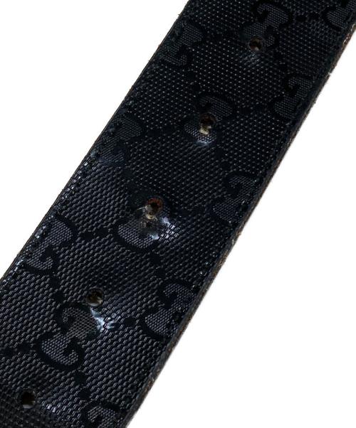 GUCCI（グッチ）GUCCI (グッチ) ラブリー グッチシマ ベルト　245856 ブラック サイズ:80-32の古着・服飾アイテム