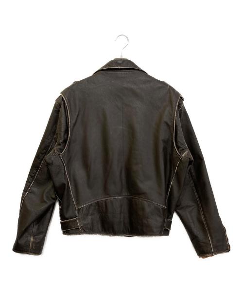 AVIREX（アヴィレックス）AVIREX (アヴィレックス) ライダースジャケット ブラウン サイズ:Lの古着・服飾アイテム