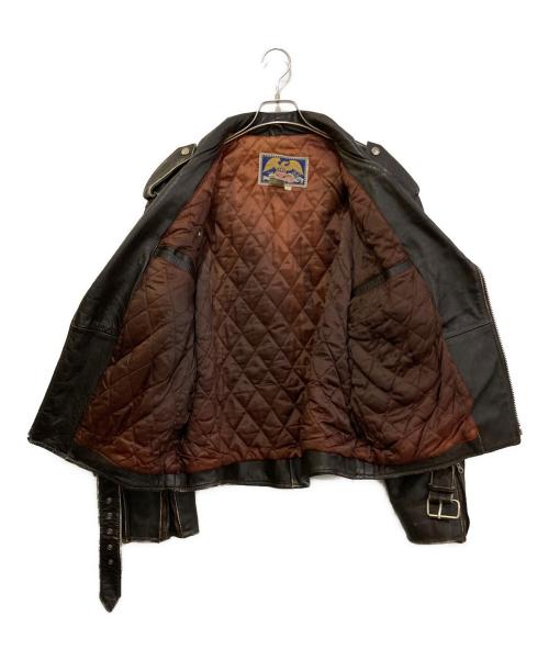 AVIREX（アヴィレックス）AVIREX (アヴィレックス) ライダースジャケット ブラウン サイズ:Lの古着・服飾アイテム