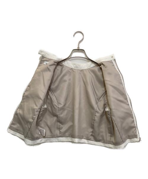 Audire（アウディーレ）Audire (アウディーレ) jacquard tops　AD2ND-0803 ホワイト サイズ:Ｍの古着・服飾アイテム