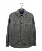 stussy×LEVI'Sステューシー×リーバイス）の古着「シャンブレーシャツ」｜グレー