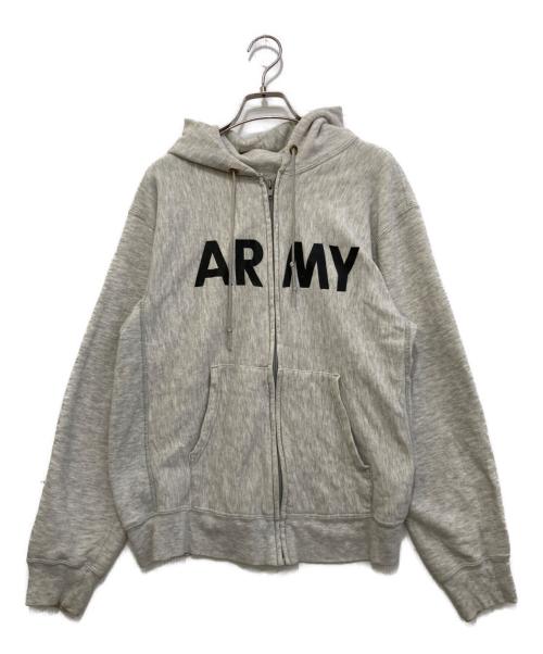 Champion（チャンピオン）Champion (チャンピオン) ARMYプリントパーカー グレー サイズ:Mの古着・服飾アイテム
