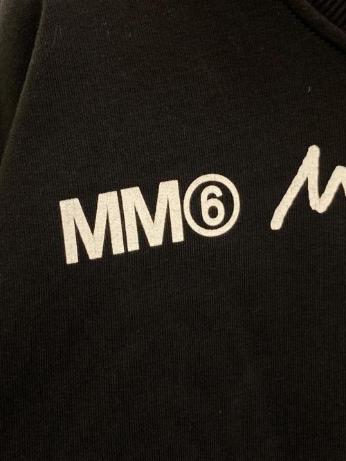 MM6 Maison Margiela（エムエムシックスメゾンマルジェラ）MM6 Maison Margiela (エムエムシックスメゾンマルジェラ) ワイドクロップドロゴTシャツ　S32GU0133 ブラック サイズ:Sの古着・服飾アイテム