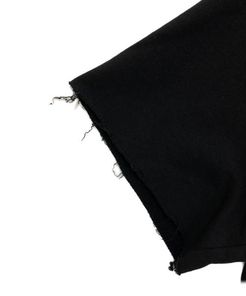 MM6 Maison Margiela（エムエムシックスメゾンマルジェラ）MM6 Maison Margiela (エムエムシックスメゾンマルジェラ) ワイドクロップドロゴTシャツ　S32GU0133 ブラック サイズ:Sの古着・服飾アイテム