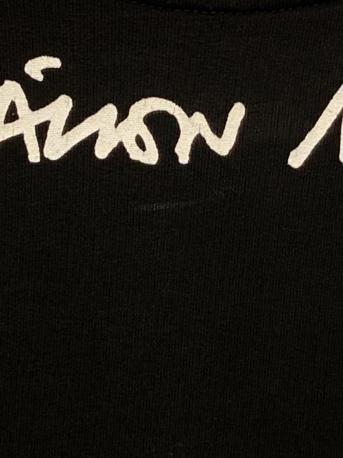MM6 Maison Margiela（エムエムシックスメゾンマルジェラ）MM6 Maison Margiela (エムエムシックスメゾンマルジェラ) ワイドクロップドロゴTシャツ　S32GU0133 ブラック サイズ:Sの古着・服飾アイテム