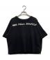 MM6 Maison Margiela（エムエムシックスメゾンマルジェラ）の古着「ワイドクロップドロゴTシャツ　S32GU0133」｜ブラック