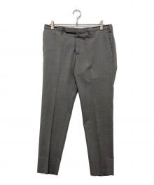 INCOTEX（インコテックス）の古着「SLIM FIT SUPER100'sウールトロピカルソリッド1プリーツテーパードパンツ」｜グレー