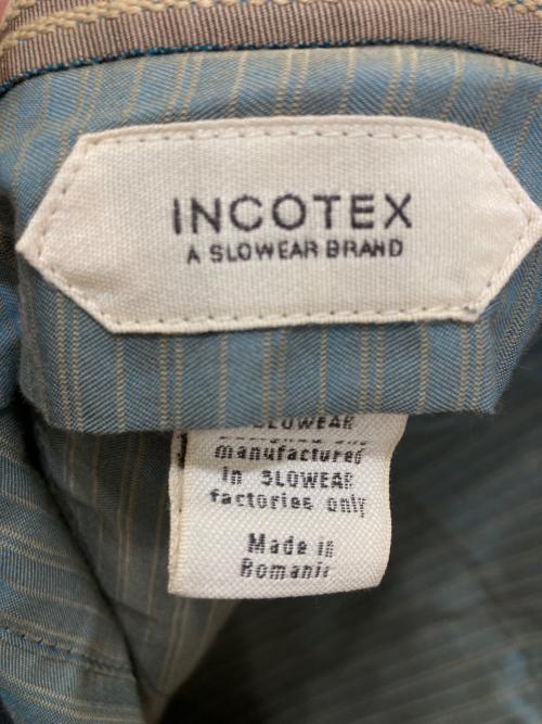 INCOTEX（インコテックス）INCOTEX (インコテックス) SLIM FIT SUPER100'sウールトロピカルソリッド1プリーツテーパードパンツ グレー サイズ:50の古着・服飾アイテム