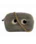 ANYA HINDMARCH（アニヤ・ハインドマーチ）の古着「Cross Body Eyes in Shearling with Eco Leather」｜グレー