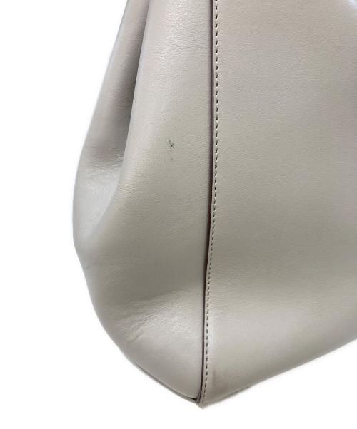 ANYA HINDMARCH（アニヤ・ハインドマーチ）ANYA HINDMARCH (アニヤ・ハインドマーチ) WINK SMILY LEATHER TOTE BAG グレーの古着・服飾アイテム
