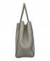 ANYA HINDMARCH (アニヤ・ハインドマーチ) WINK SMILY LEATHER TOTE BAG グレー：18000円