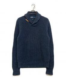 POLO RALPH LAUREN（ポロ・ラルフローレン）の古着「リネントグルニット」｜ネイビー