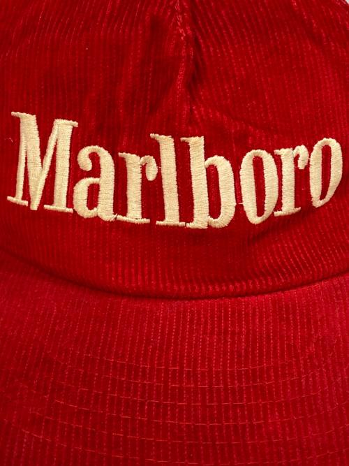 marlboro（マルボロ）marlboro (マルボロ) コーデュロイキャップ レッドの古着・服飾アイテム