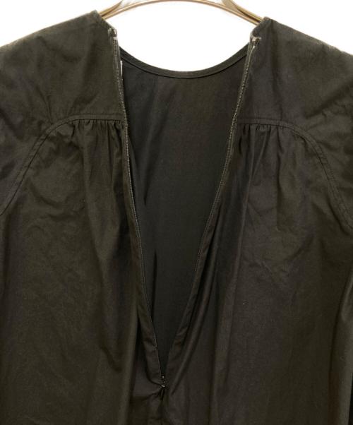 miccar（ミカール）miccar (ミカール) ギャザーブラウス ブラック サイズ:36の古着・服飾アイテム