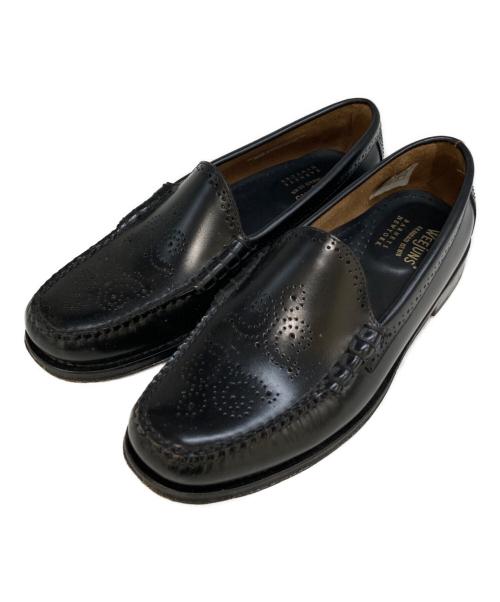 G.H.BASS（ジーエイチバス）G.H.BASS (ジーエイチバス) BARNEYS NEWYORK (バーニーズ・ニューヨーク) 別注Uチップローファー　BA9100SJ000 ブラック サイズ:8 1/2の古着・服飾アイテム