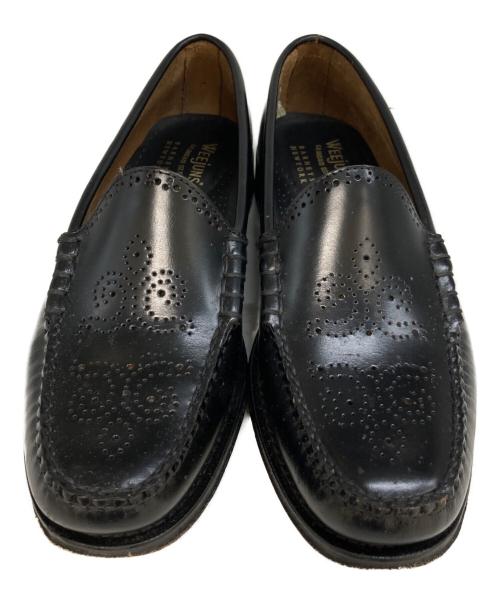G.H.BASS（ジーエイチバス）G.H.BASS (ジーエイチバス) BARNEYS NEWYORK (バーニーズ・ニューヨーク) 別注Uチップローファー　BA9100SJ000 ブラック サイズ:8 1/2の古着・服飾アイテム