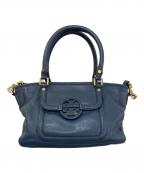 TORY BURCHトリーバーチ）の古着「2WAYハンドバッグ」｜ブルー
