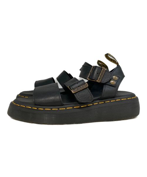 Dr.Martens（ドクターマーチン）Dr.Martens (ドクターマーチン) GRYPHON QUAD バックル サンダル　AW036 CK11U ブラック サイズ:UK7の古着・服飾アイテム