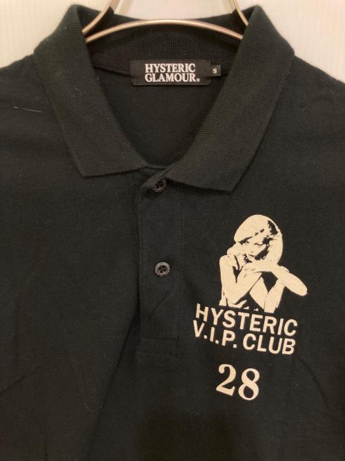 Hysteric Glamour（ヒステリックグラマー）Hysteric Glamour (ヒステリックグラマー) ポロシャツ　0223CH01 ブラック サイズ:Sの古着・服飾アイテム