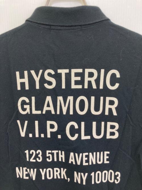 Hysteric Glamour（ヒステリックグラマー）Hysteric Glamour (ヒステリックグラマー) ポロシャツ　0223CH01 ブラック サイズ:Sの古着・服飾アイテム