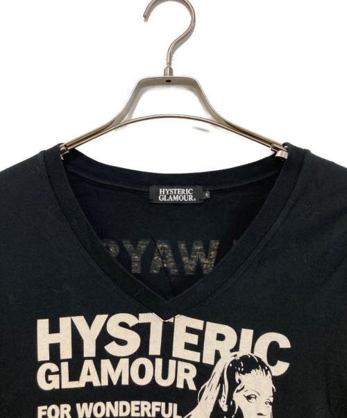 Hysteric Glamour（ヒステリックグラマー）Hysteric Glamour (ヒステリックグラマー) プリントTシャツ　0223CT07 ブラック サイズ:Sの古着・服飾アイテム