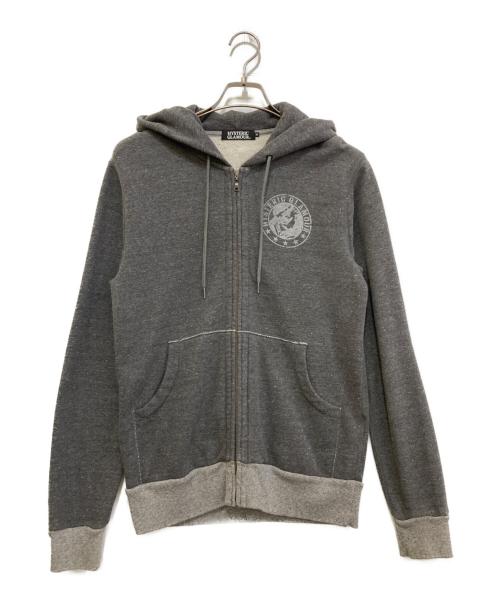 Hysteric Glamour（ヒステリックグラマー）Hysteric Glamour (ヒステリックグラマー) ジップパーカー　0233CF08 グレー サイズ:Sの古着・服飾アイテム
