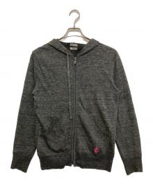 Hysteric Glamour（ヒステリックグラマー）の古着「リネンジップパーカー」｜グレー