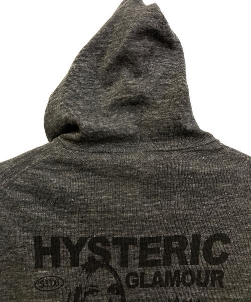 Hysteric Glamour（ヒステリックグラマー）Hysteric Glamour (ヒステリックグラマー) リネンジップパーカー グレー サイズ:Sの古着・服飾アイテム