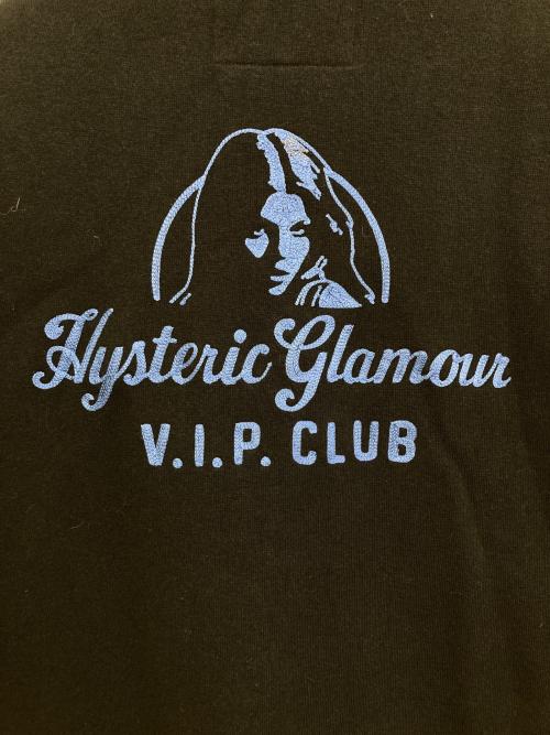 Hysteric Glamour（ヒステリックグラマー）Hysteric Glamour (ヒステリックグラマー) ヒスガールジップアップスウェット　0224CJ01 ネイビー サイズ:Mの古着・服飾アイテム