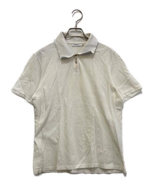 JIL SANDER（ジルサンダー）JIL SANDER (ジルサンダー) ハーフジップポロシャツ ホワイト サイズ:Mの古着・服飾アイテム