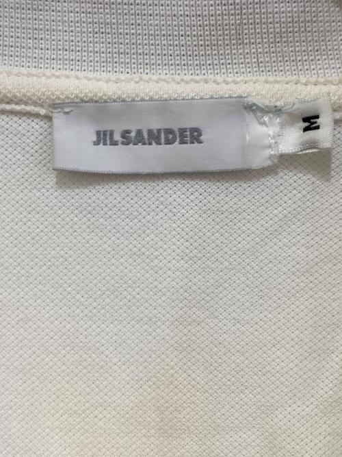 JIL SANDER（ジルサンダー）JIL SANDER (ジルサンダー) ハーフジップポロシャツ ホワイト サイズ:Mの古着・服飾アイテム