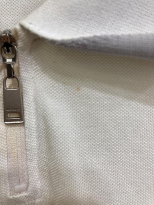 JIL SANDER（ジルサンダー）JIL SANDER (ジルサンダー) ハーフジップポロシャツ ホワイト サイズ:Mの古着・服飾アイテム