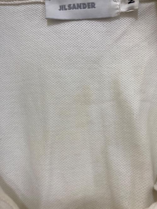 JIL SANDER（ジルサンダー）JIL SANDER (ジルサンダー) ハーフジップポロシャツ ホワイト サイズ:Mの古着・服飾アイテム