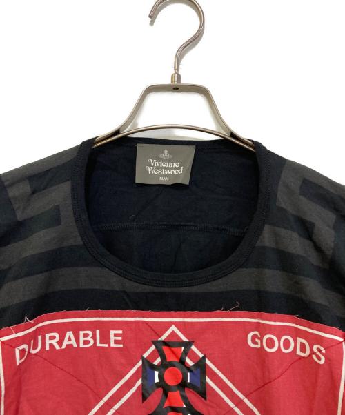 Vivienne Westwood man（ヴィヴィアン ウェストウッド マン）Vivienne Westwood man (ヴィヴィアン ウェストウッド マン) ロゴパッチＴシャツ ブラック サイズ:Ｆの古着・服飾アイテム