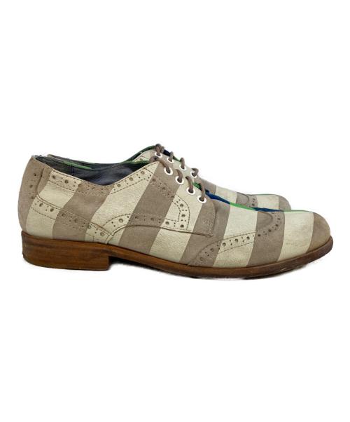 CAMPER（カンペール）CAMPER (カンペール) BERNHARD WILLHELM (ベルンハルト ウィルヘルム) ウィングチップシューズ グリーン サイズ:41の古着・服飾アイテム