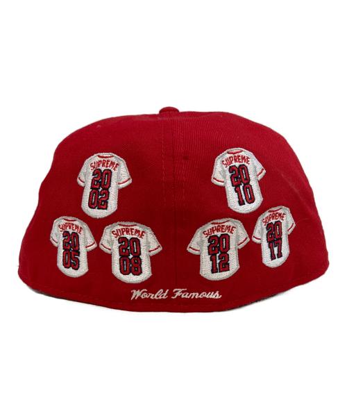 SUPREME（シュプリーム）SUPREME (シュプリーム) New Era (ニューエラ) Jerseys Box Logo レッド サイズ:7 1/2の古着・服飾アイテム