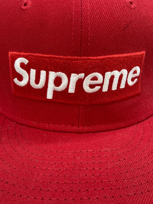 SUPREME（シュプリーム）SUPREME (シュプリーム) New Era (ニューエラ) Jerseys Box Logo レッド サイズ:7 1/2の古着・服飾アイテム