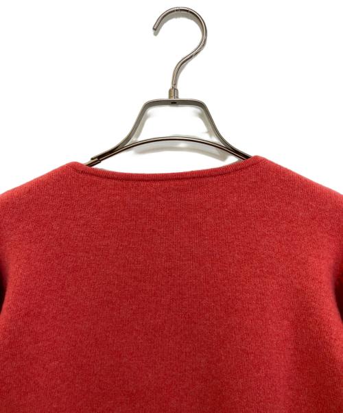 MYLAN（マイラン）MYLAN (マイラン) Bi-Color Puff Sleeve Cashmere Knit Top　MY20AW-KR005 レッド サイズ:不明(実寸をご参考下さい)の古着・服飾アイテム
