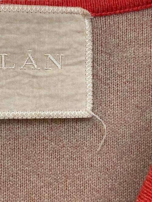 MYLAN（マイラン）MYLAN (マイラン) Bi-Color Puff Sleeve Cashmere Knit Top　MY20AW-KR005 レッド サイズ:不明(実寸をご参考下さい)の古着・服飾アイテム