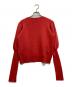 MYLAN (マイラン) Bi-Color Puff Sleeve Cashmere Knit Top　MY20AW-KR005 レッド サイズ:不明(実寸をご参考下さい)：15000円