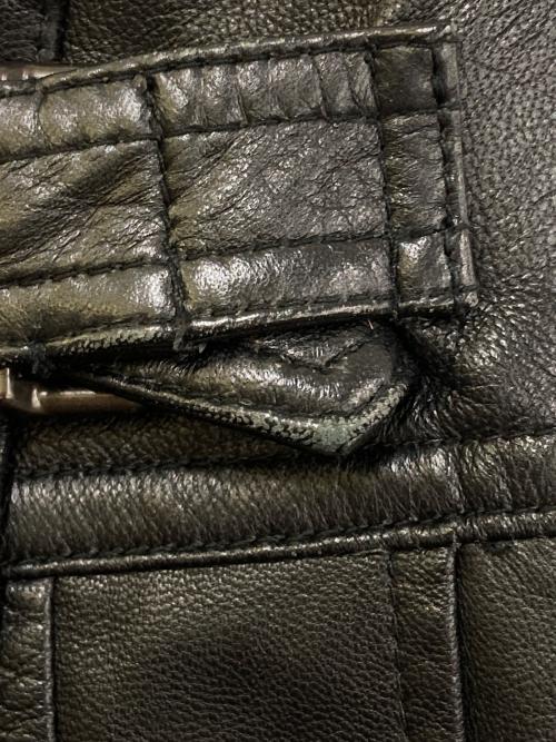 BURBERRY BLUE LABEL（バーバリー ブルー レーベル）BURBERRY BLUE LABEL (バーバリー ブルー レーベル) レザースカート ブラック サイズ:38の古着・服飾アイテム