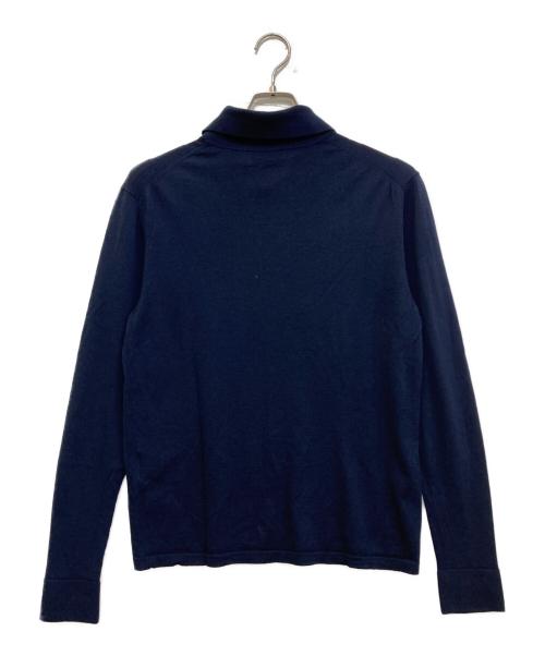 Acne studios（アクネ ストゥディオズ）Acne studios (アクネ ストゥディオズ) ウールニットポロシャツ ネイビー サイズ:Lの古着・服飾アイテム