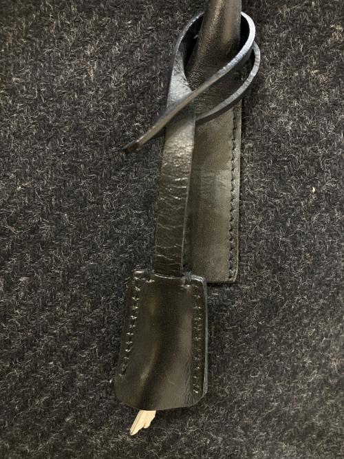 PRADA（プラダ）PRADA (プラダ) ウール×レザートートバッグ　B9497 グレーの古着・服飾アイテム
