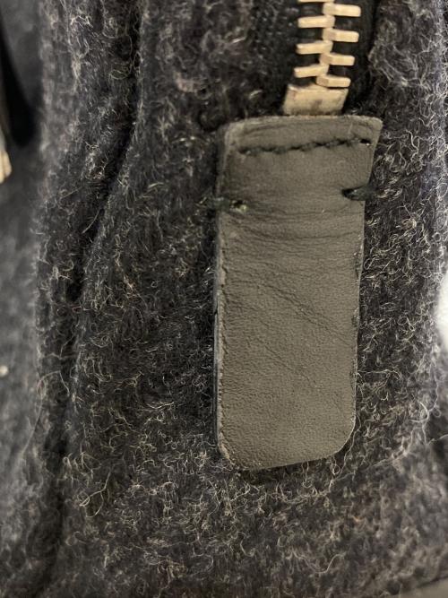 PRADA（プラダ）PRADA (プラダ) ウール×レザートートバッグ　B9497 グレーの古着・服飾アイテム