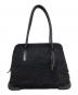 PRADA（プラダ）の古着「ウール×レザートートバッグ　B9497」｜グレー
