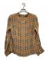Burberry's（バーバリーズ）の古着「ノーカラーシルクシャツ」｜ベージュ