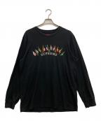 SUPREMEシュプリーム）の古着「Flags L/S Top」｜ブラック