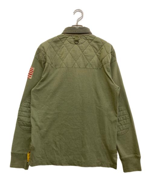 POLO RALPH LAUREN（ポロ・ラルフローレン）POLO RALPH LAUREN (ポロ・ラルフローレン) ワッペンポロシャツ オリーブ サイズ:Sの古着・服飾アイテム